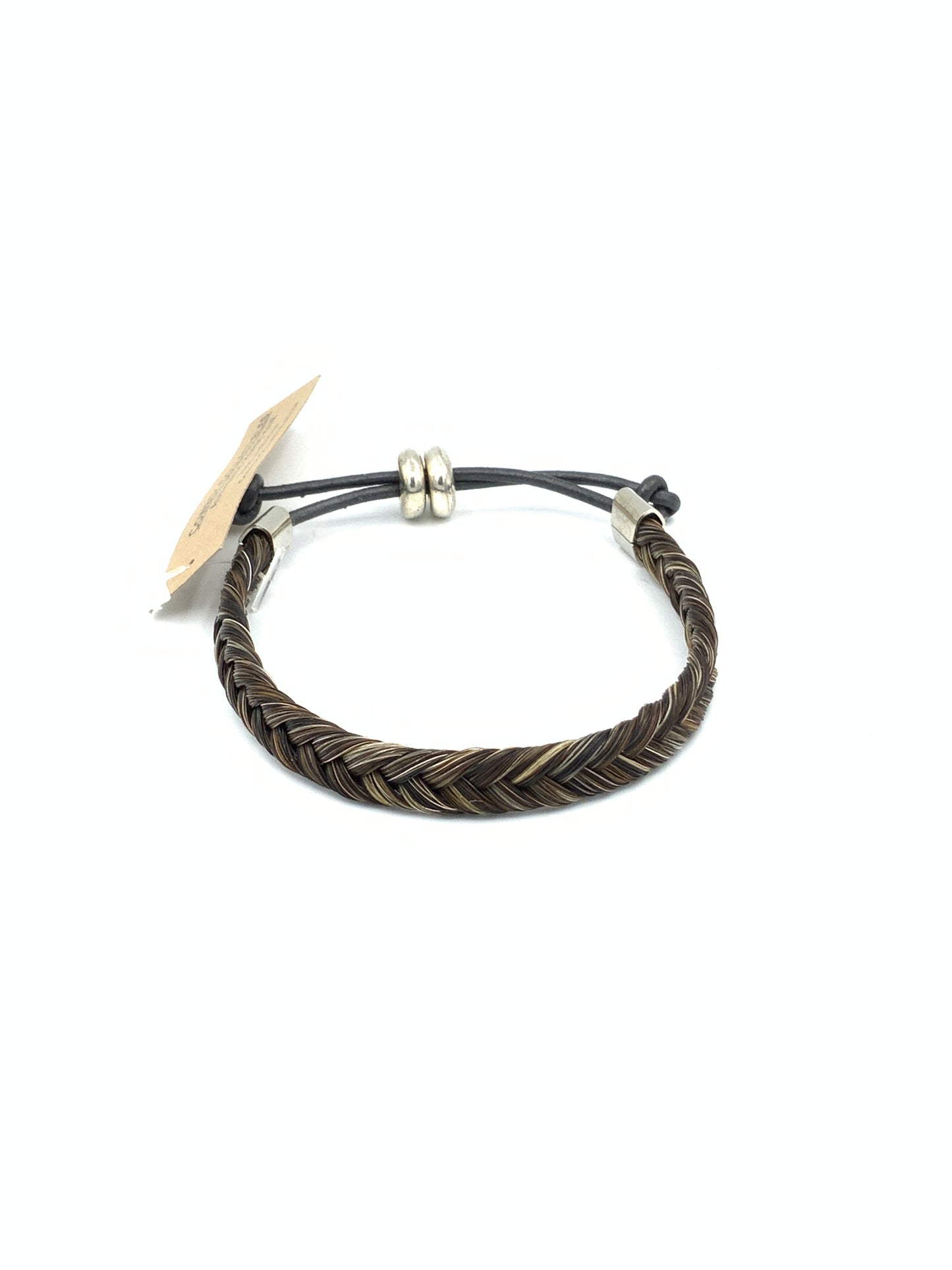 HANDCRAFTED GENUINE BRAIDED HORSEHAIR ADJUSTABLE BRACELET