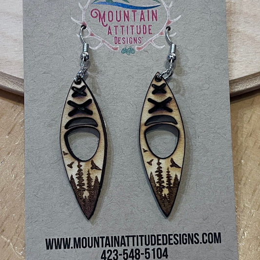 KAYAK MOUNTAIN SCENE EARRINGS by MOUNTAIN ATTITUDE DESIGNS™