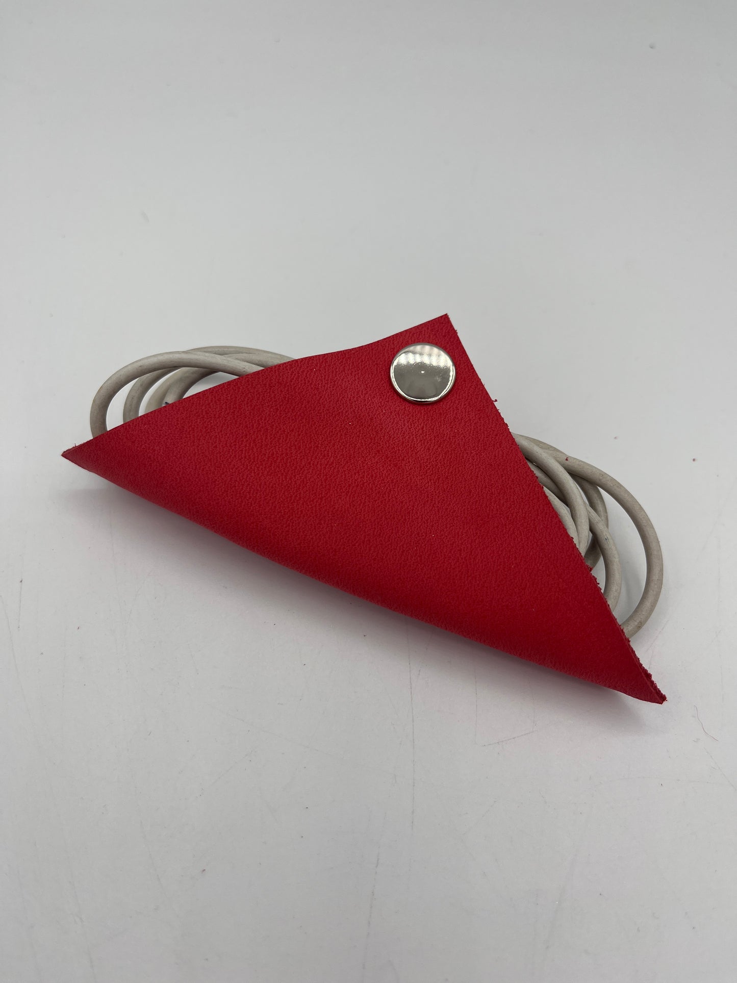 HANDCRAFTED LEATHER CABLE HOLDER