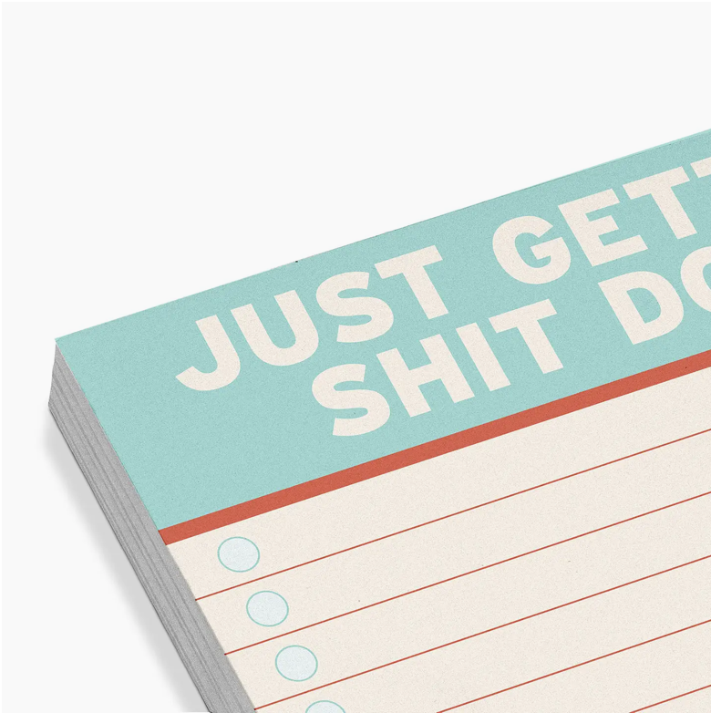 JUST GETTING SHIT DONE LARGE STICKY NOTES