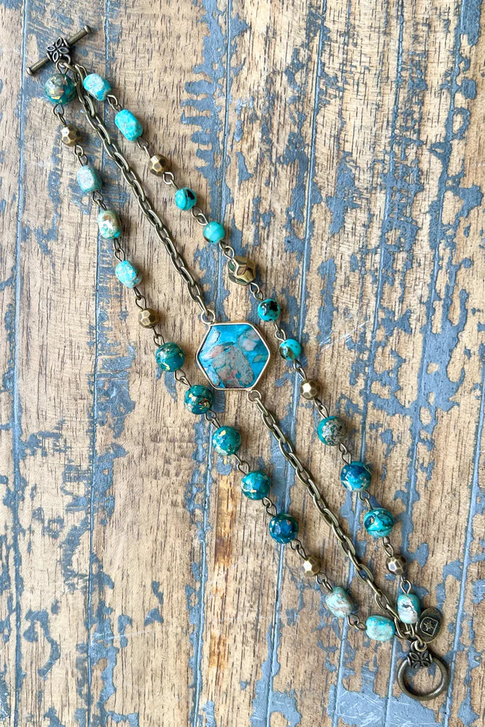 HANDCRAFTED JANET BRACELET TURQUOISE