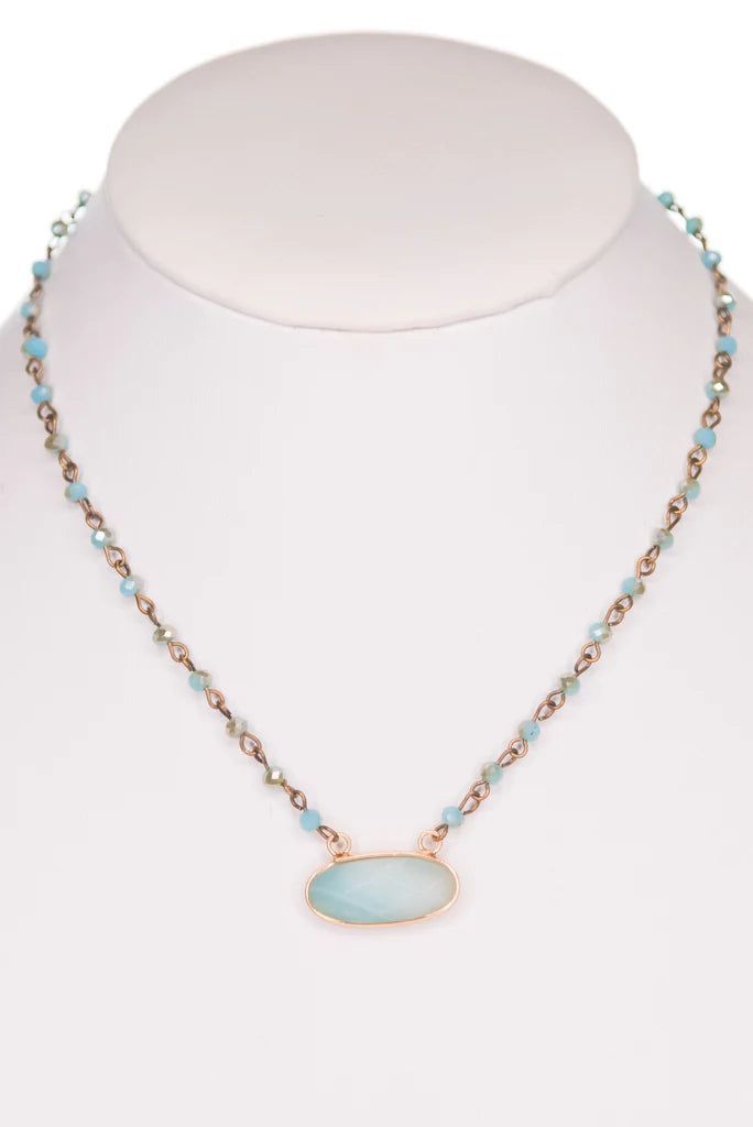 HAZEL NECKLACE IN TURQUOISE