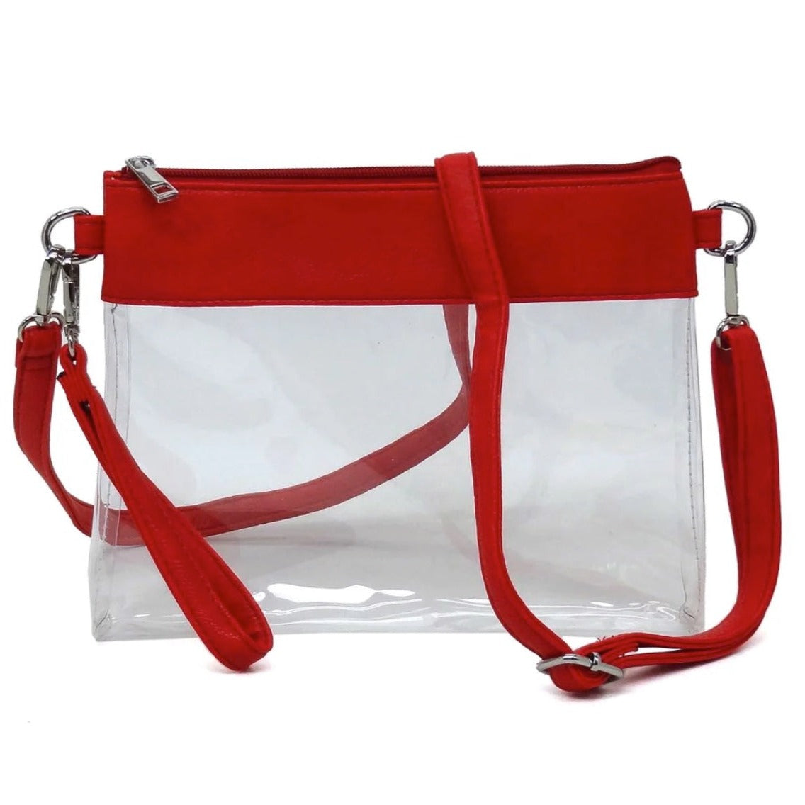 Myra Clear Leather Crossbody Bag