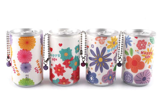 REFILLABLE WET WIPE KEYCHAIN CAN - VARIOUS
