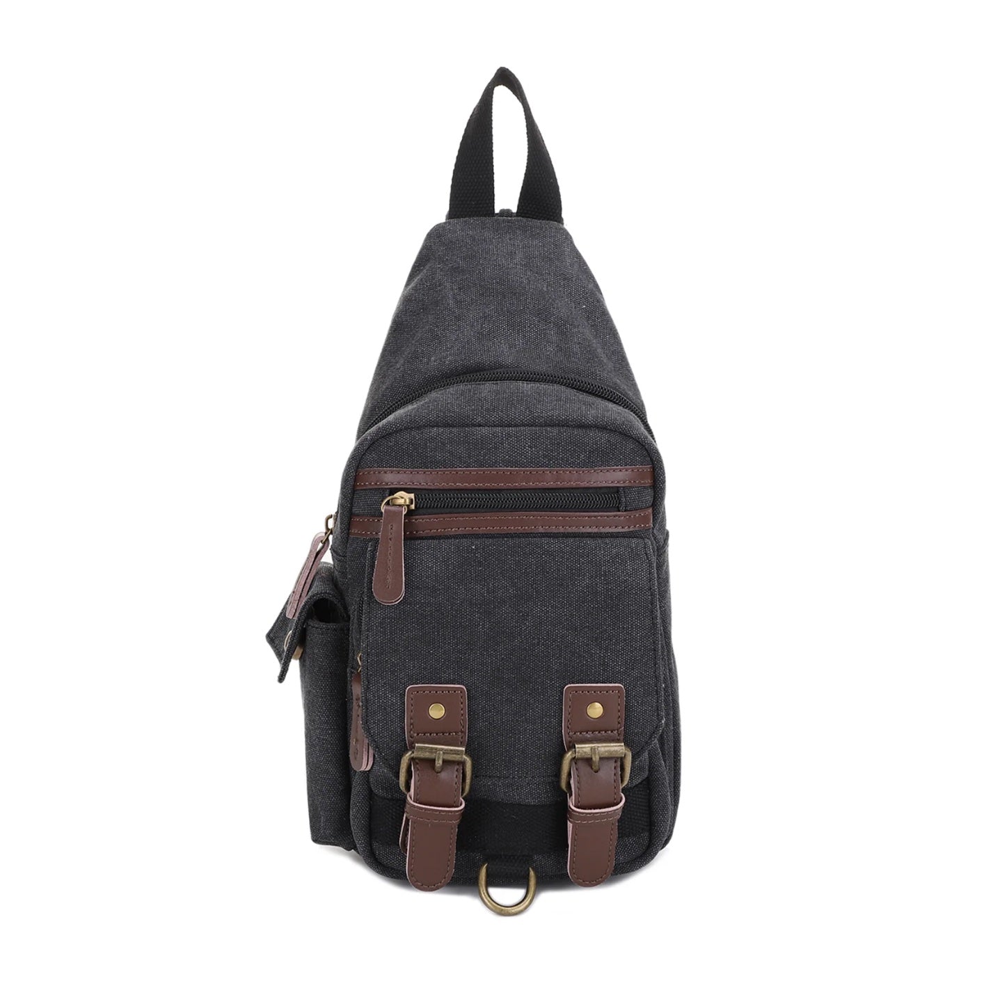Shasta Unisex Canvas & Leather Concealed Carry Sling Bag by Jessie James Handbags®