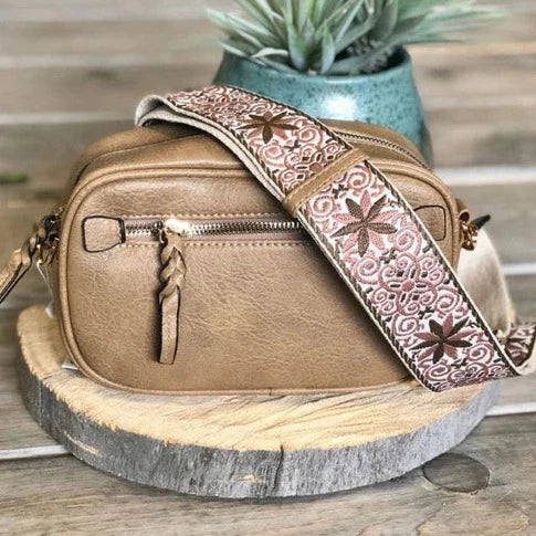 BOHO GUITAR STRAP CROSSBODY HANDBAG