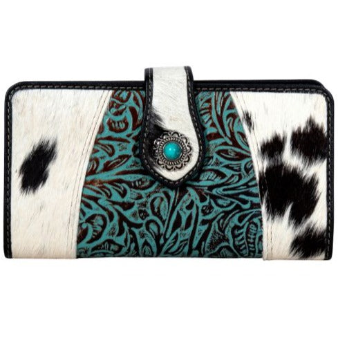 DELILAH CREEK HAND-TOOLED CLUTCH WALLET by MYRA BAG