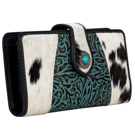DELILAH CREEK HAND-TOOLED CLUTCH WALLET by MYRA BAG