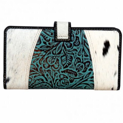 DELILAH CREEK HAND-TOOLED CLUTCH WALLET by MYRA BAG