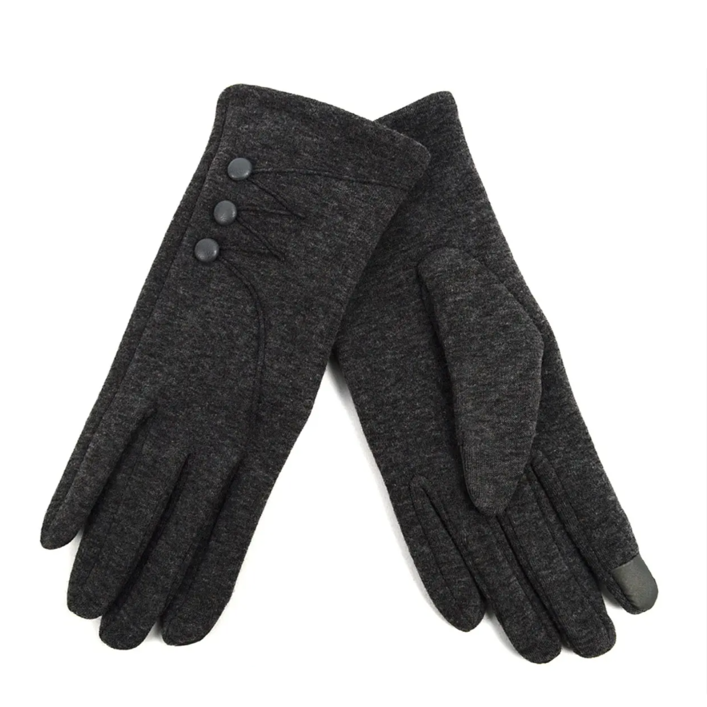 WOMEN'S STYLISH 3-BUTTON TOUCH SCREEN GLOVES