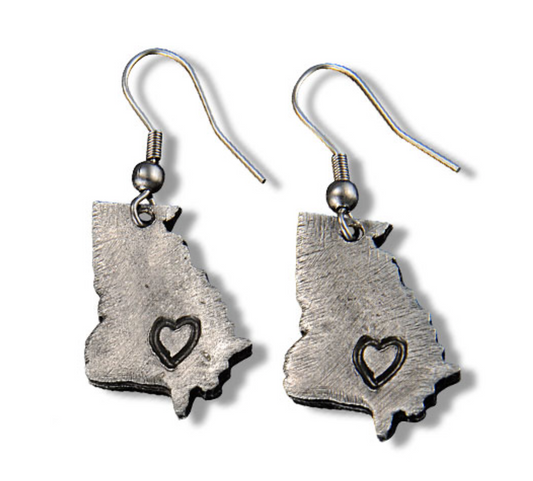 MY HEART BELONGS TO GA EARRINGS