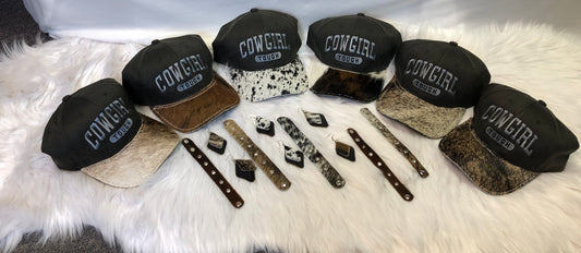 COWGIRL TOUGH COWHIDE BALL CAP COLLECTION
