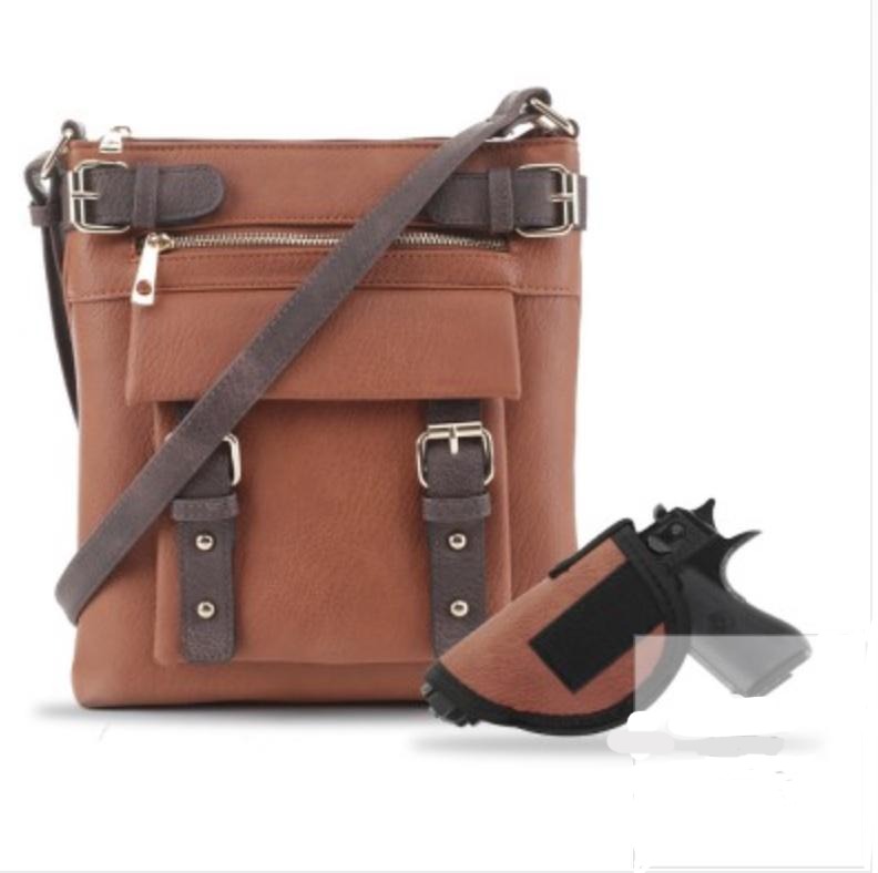 HANNAH CONCEAL CARRY CROSSBODY BAG WITH LOCK & KEY by JESSIE JAMES®