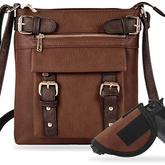 HANNAH CONCEAL CARRY CROSSBODY BAG WITH LOCK & KEY by JESSIE JAMES®