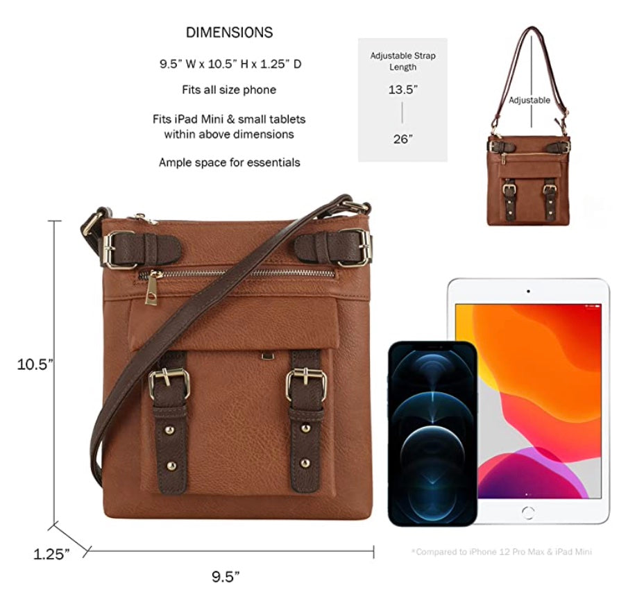 HANNAH CONCEAL CARRY CROSSBODY BAG WITH LOCK & KEY by JESSIE JAMES®