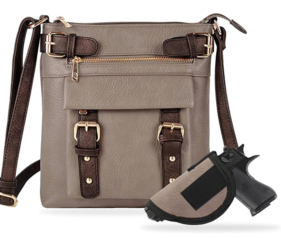 HANNAH CONCEAL CARRY CROSSBODY BAG WITH LOCK & KEY by JESSIE JAMES®