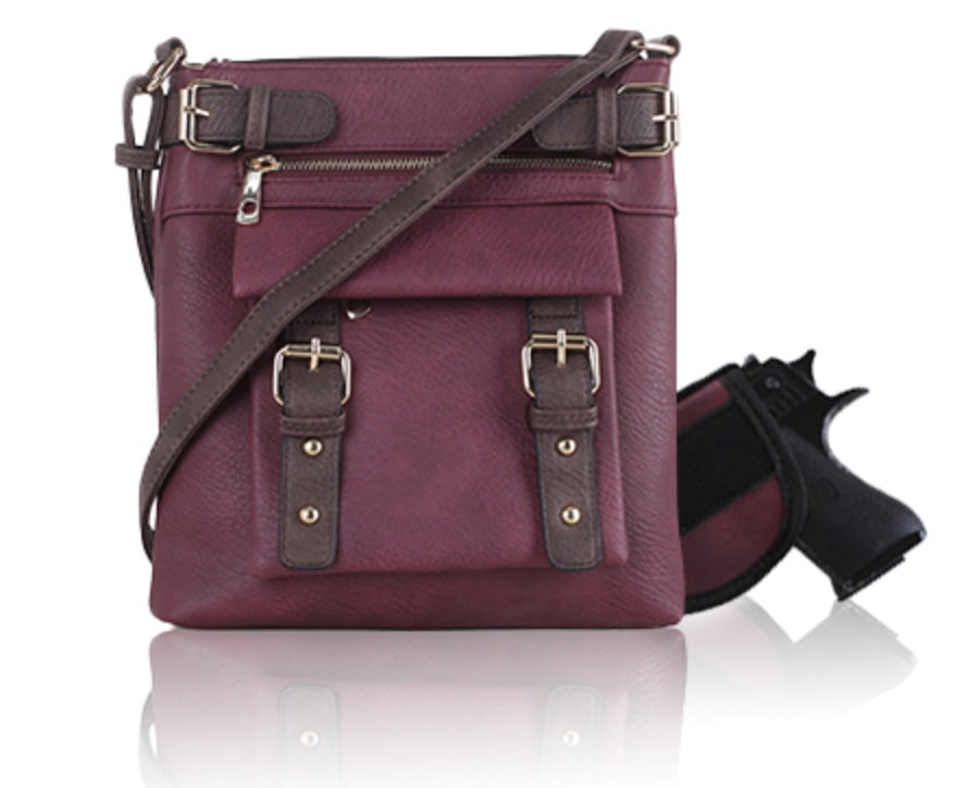 HANNAH CONCEAL CARRY CROSSBODY BAG WITH LOCK & KEY by JESSIE JAMES®