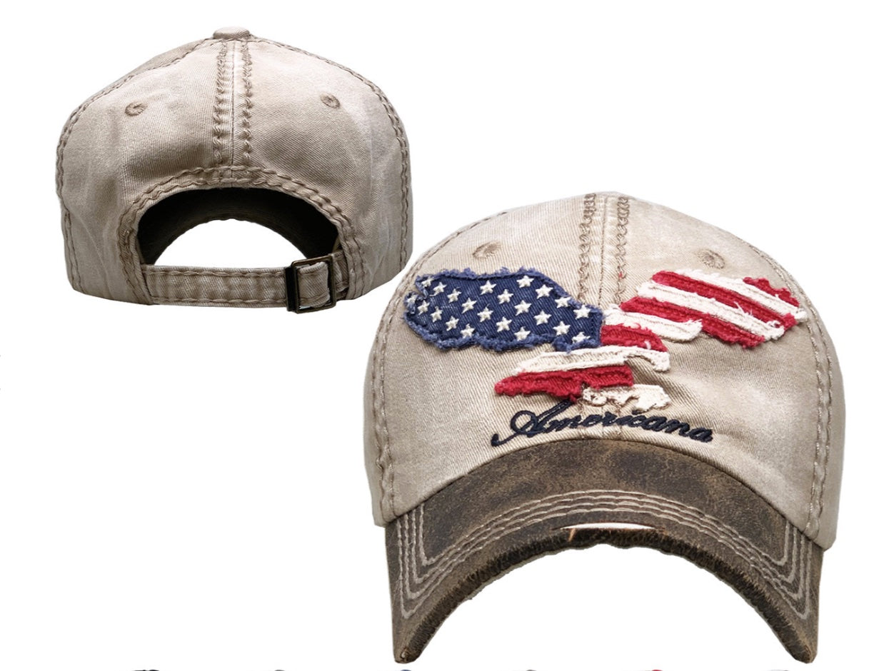 AMERICANA VINTAGE BASEBALL CAP/HAT