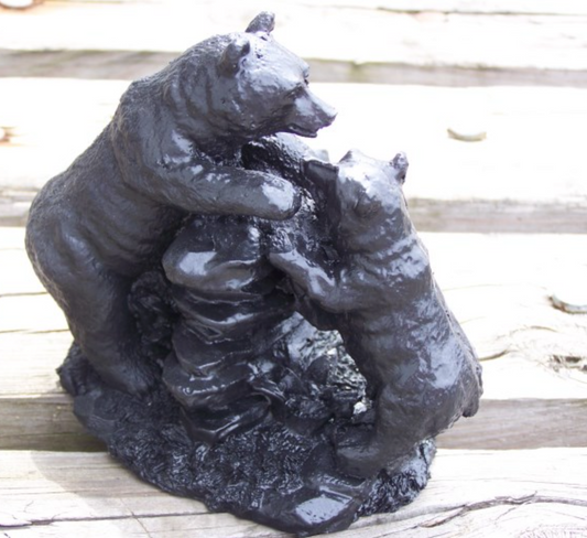 HAND CRAFTED COAL- BEAR & CUB