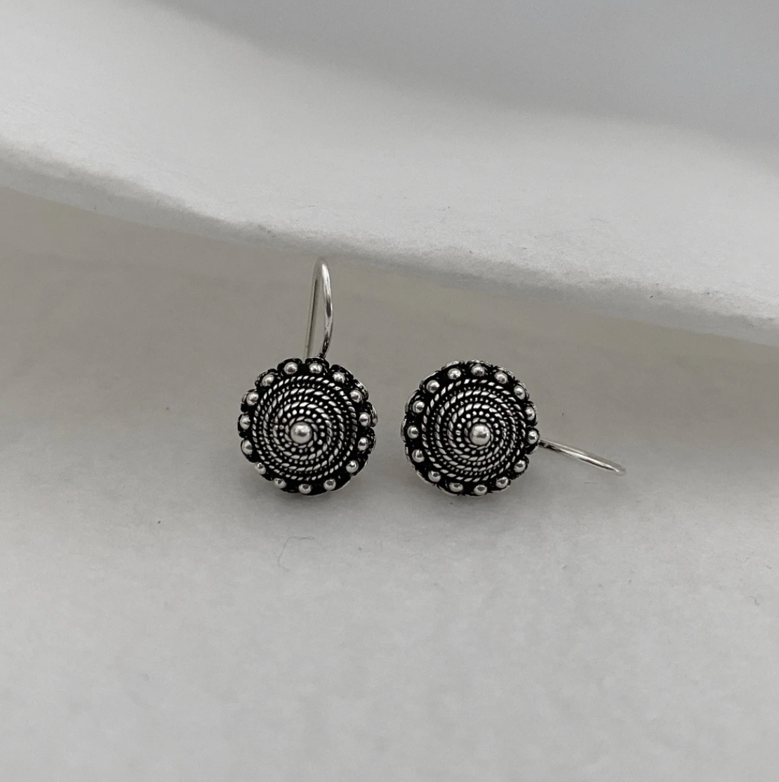 BLANC DE NOIR - PRABANG PRINCESS HOOK EARRINGS IN SMALL