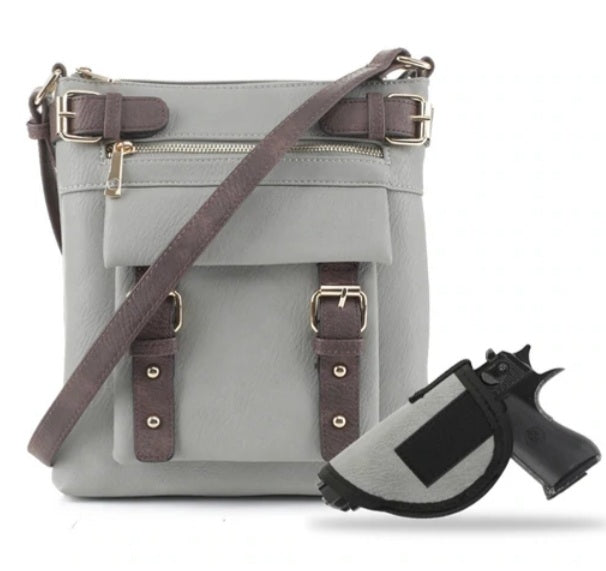 HANNAH CONCEAL CARRY CROSSBODY BAG WITH LOCK & KEY by JESSIE JAMES®