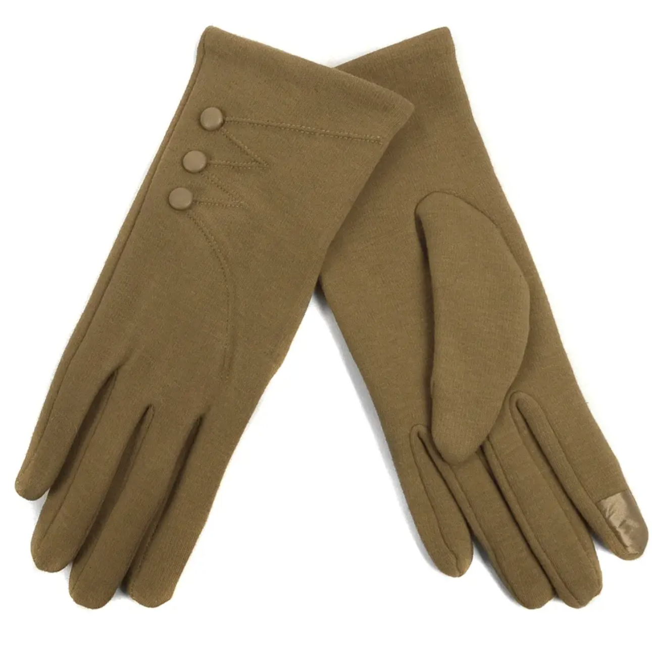 WOMEN'S STYLISH 3-BUTTON TOUCH SCREEN GLOVES