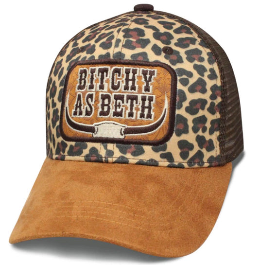 BITCHY AS BETH BALL CAP HAT
