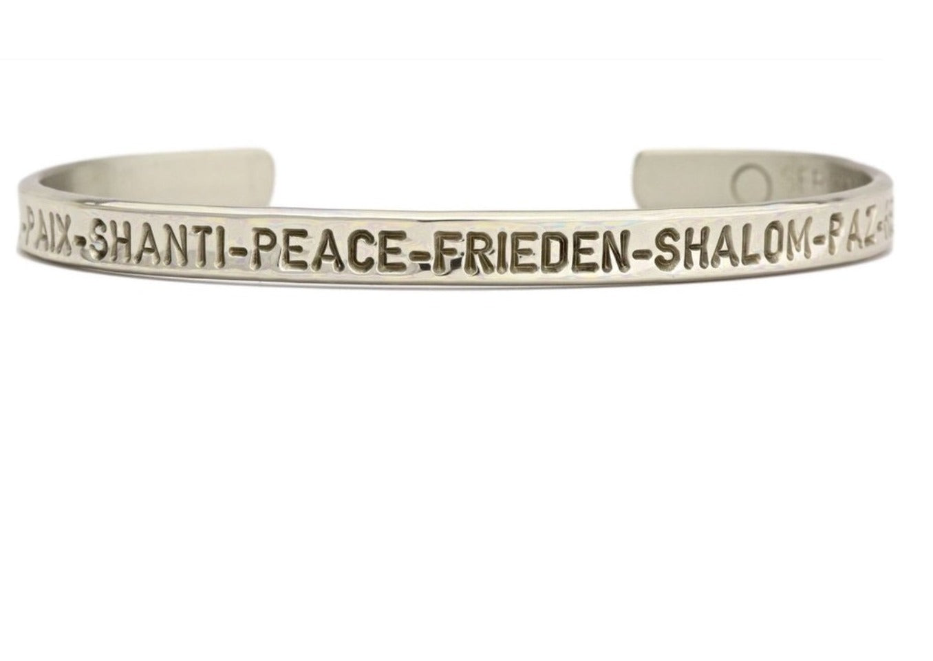 PEACE MAGNET BRACELET IN GERMAN SILVER by SERGIO LUB STYLE 705